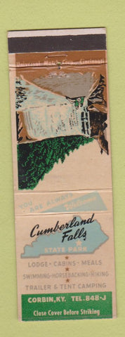 Matchbook Cover - Cumberland Falls State Park Corbin KY WEAR