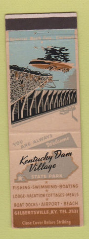 Matchbook Cover - Kentucky Dam Village State Park Gilbertsville KY WEAR