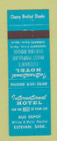 Matchbook Cover - International Hotel Estevan SK