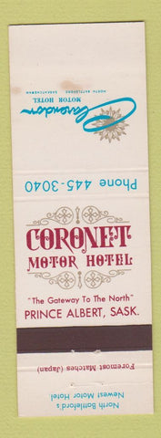 Matchbook Cover - Clarendon Motor Hotel North Battleford Prince Albert SK WEAR