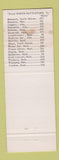 Matchbook Cover - Clarendon Motor Hotel North Battleford Prince Albert SK WEAR