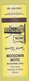Matchbook Cover - Moosomin Motel SK