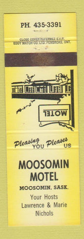 Matchbook Cover - Moosomin Motel SK