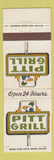 Matchbook Cover - Pitt Grill