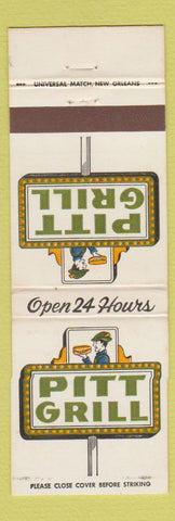 Matchbook Cover - Pitt Grill