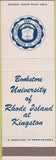 Matchbook Cover - University of Rhode Island Kingston RI