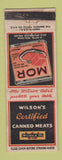 Matchbook Cover - Wilson's Canned Meats Mor WEAR