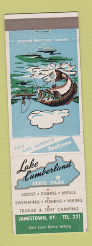 Matchbook Cover - Lake Cumberland State Park Jamestown KY