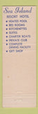 Matchbook Cover - Sea Island Resort Hotel Port Isabel TX