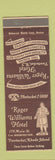 Matchbook Cover - Roger Williams Hotel Pawtucket RI #1
