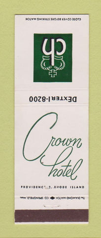 Matchbook Cover - Crown Hotel Providence RI