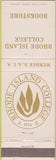 Matchbook Cover - Rhode Island College Bookstore