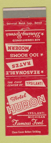 Matchbook Cover - Hotel Huron Ypsilanti MI