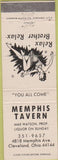 Matchbook Cover - Memphis Tavern Cleveland OH girlie