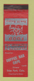 Matchbook Cover - Coffee Bar Cafe Estes Park Colorado WEAR