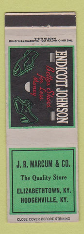 Matchbook Cover - Endicott Johnson Shoes Elizabethtown Hodgenville KY