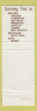 Matchbook Cover - Lucky Steer Steak Houses
