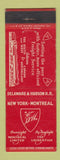 Matchbook Cover - Delaware & Hudson Railroad WEAR