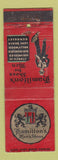 Matchbook Cover - Hamilton Men's Shoes Los Angeles Long Beach CA WORN