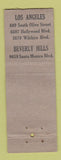 Matchbook Cover - Hamilton Men's Shoes Los Angeles Long Beach CA WORN