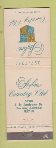 Matchbook Cover - Skyline Country Club Tucson AZ WEAR