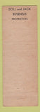 Matchbook Cover - La Pergola Inn Tacoma WA