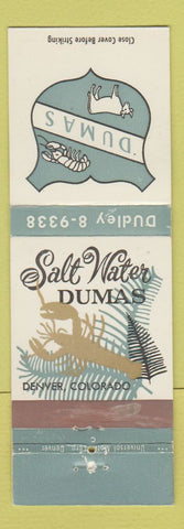 Matchbook Cover - Salt Water Dumas Denver Colorado lobster