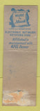 Matchbook Cover - Muzak Music KFEL Radio Denver Colorado WORN