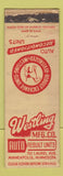Matchbook Cover - Westling Auto Rebuilt Units Minneapolis MN WORN