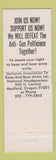 Matchbook Cover - National Association Right to Keep Bear Arms Medford OR