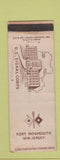 Matchbook Cover - Fort Monmouth NJ US Signal Corps WORN