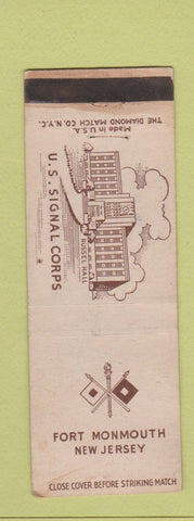 Matchbook Cover - Fort Monmouth NJ US Signal Corps WORN