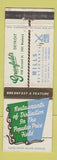 Matchbook Cover - Greenfield's Detroit MI Mills Restaurants WEAR