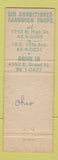Matchbook Cover - Charberts of Columbus OH sandwiches