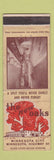 Matchbook Cover - New Oaks Minnesota City MN