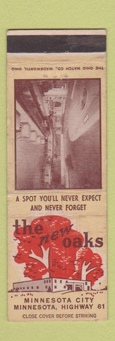 Matchbook Cover - New Oaks Minnesota City MN