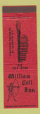 Matchbook Cover - William Tell Inn Route 66