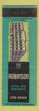 Matchbook Cover - Robinson Hotel Long Beach CA WEAR