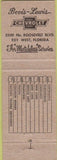 Matchbook Cover - Bevis Lewis Chevrolet Oldsmobile Cadillac Key West FL