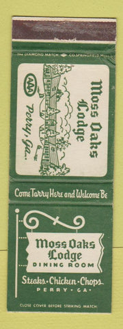 Matchbook Cover - Moss Oaks Lodge Perry GA WEAR