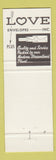 Matchbook Cover - Love Envelopes Dallas TX