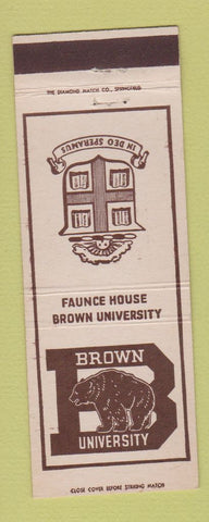 Matchbook Cover - Brown University Faunce House