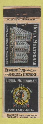 Matchbook Cover - Hotel Multnomah Portland OR DQ WEAR