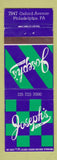 Matchbook Cover - Joseph's Philadelphia PA