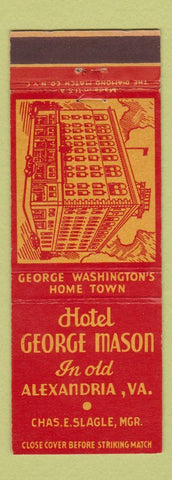 Matchbook Cover - Hotel George Mason Alexandria VA