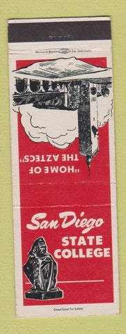 Matchbook Cover - San Diego State College Aztecs CA