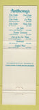 Matchbook Cover - Anthony's Fish Grottos La Jolla San Diego CA WEAR