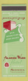 Matchbook Cover - Alonzo Ward Hotel Aberdeen SD