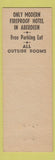 Matchbook Cover - Alonzo Ward Hotel Aberdeen SD