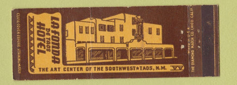 Matchbook Cover - La Fonda De Taos Hotel NM